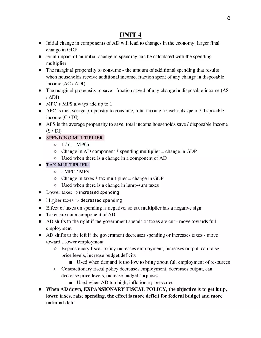 AP Macroeconomics Course Study Guide - Page 21