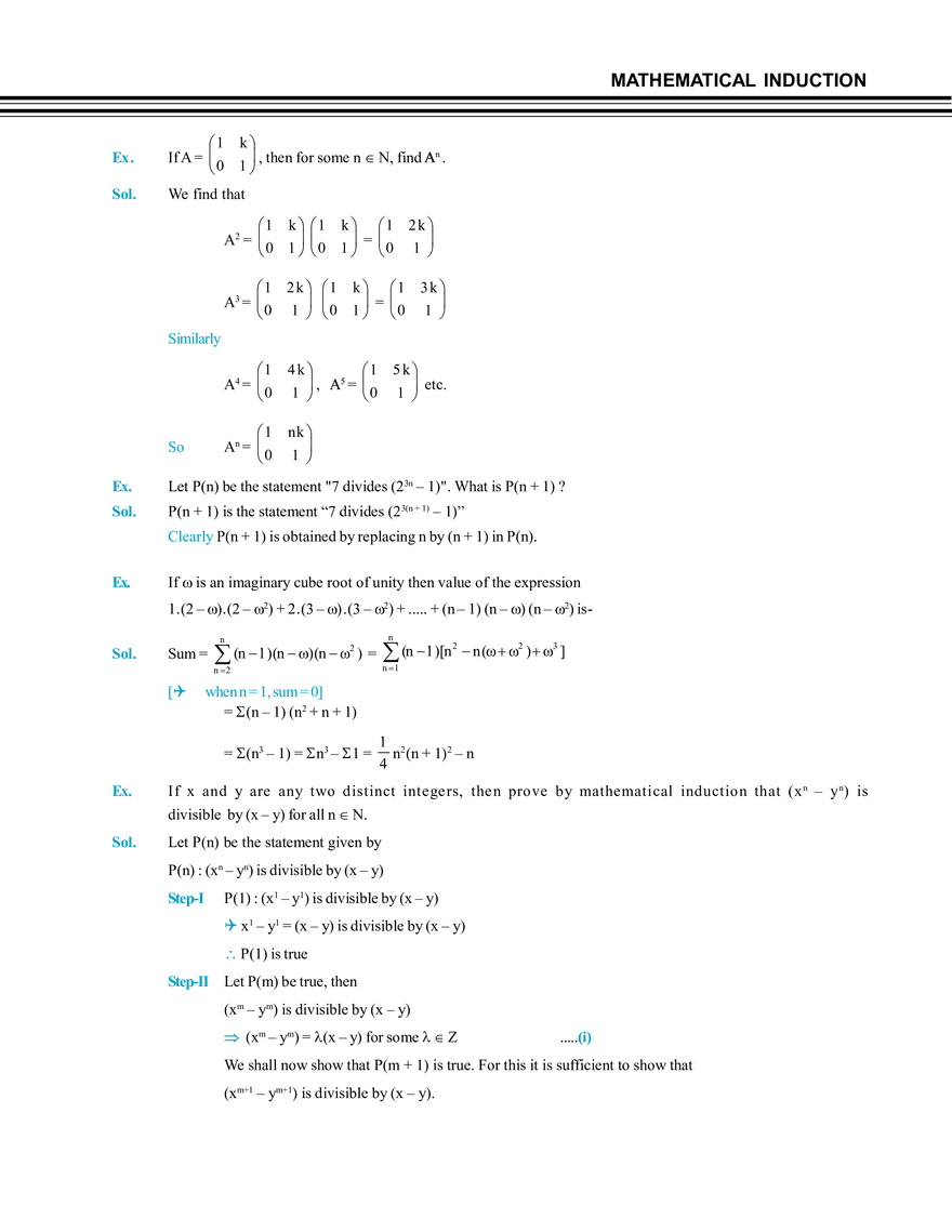 Mathematical Induction Notes - Page 3