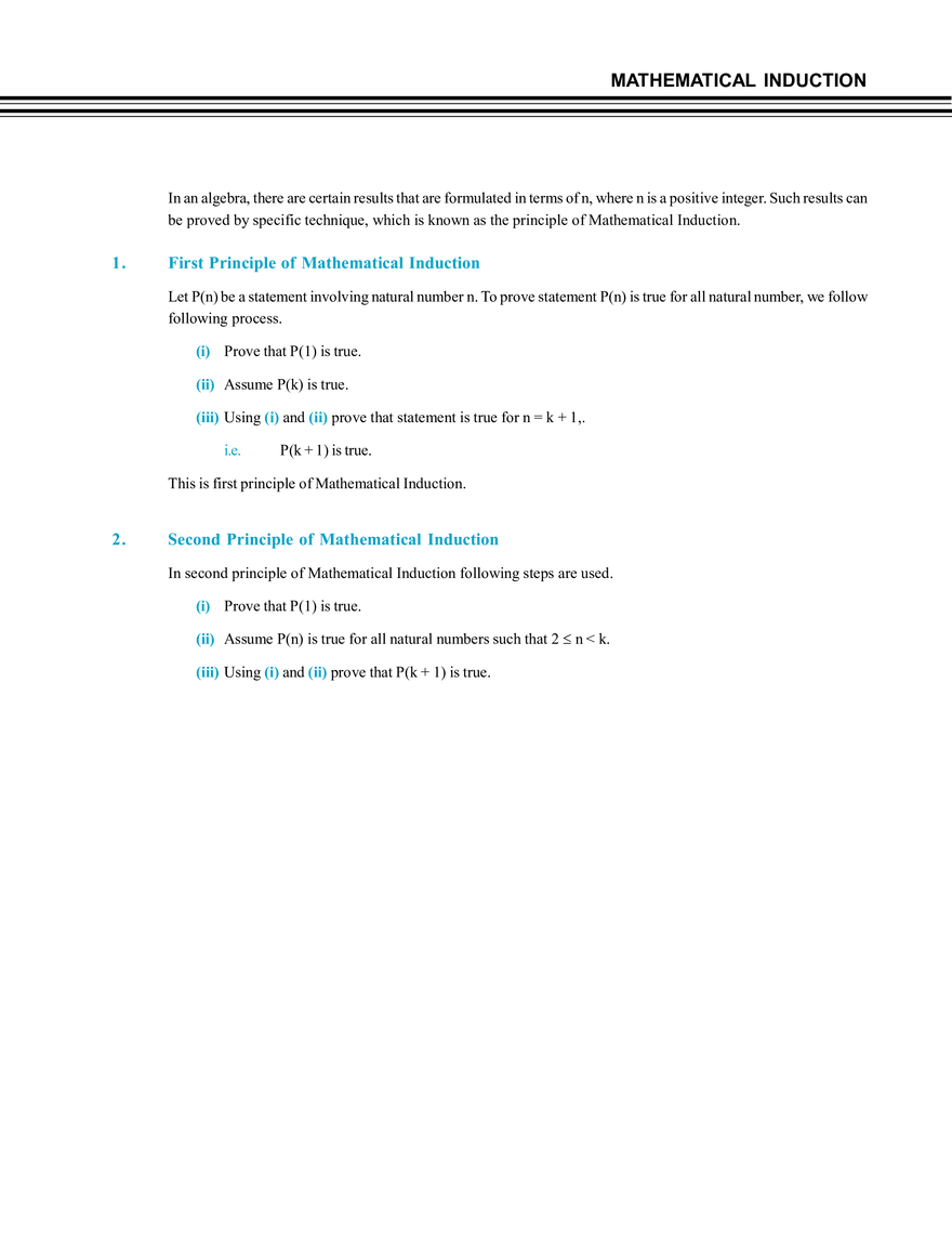 Mathematical Induction Notes - Page 5