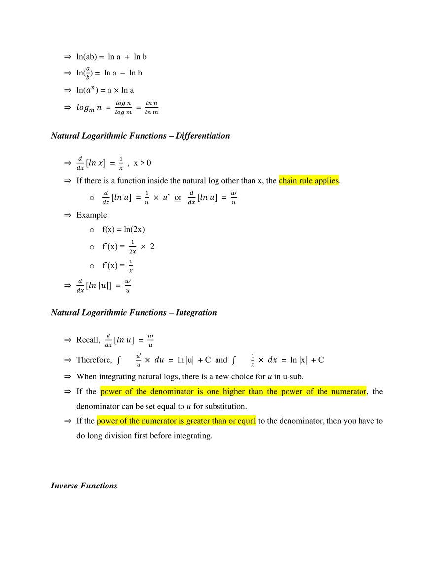IB Mathematics SL Study Guide - Page 11