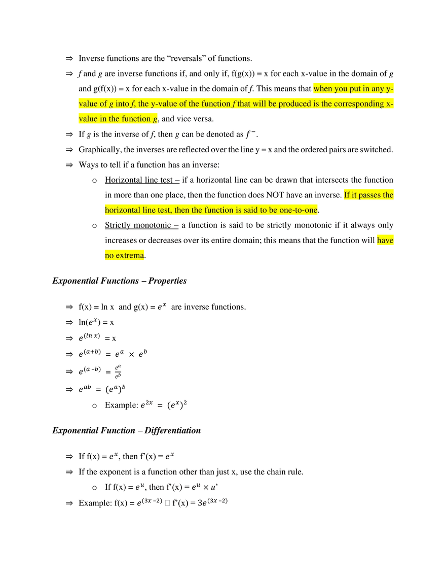 IB Mathematics SL Study Guide - Page 12