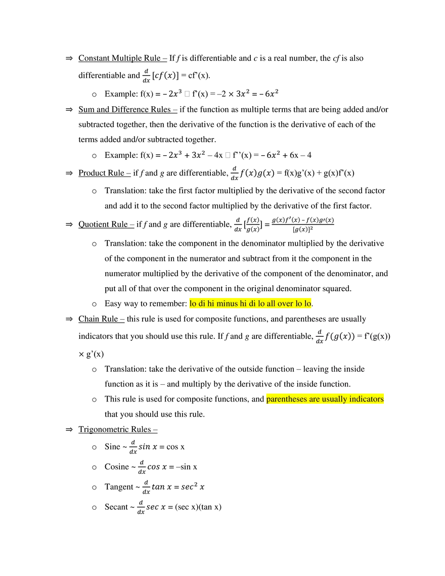 IB Mathematics SL Study Guide - Page 20