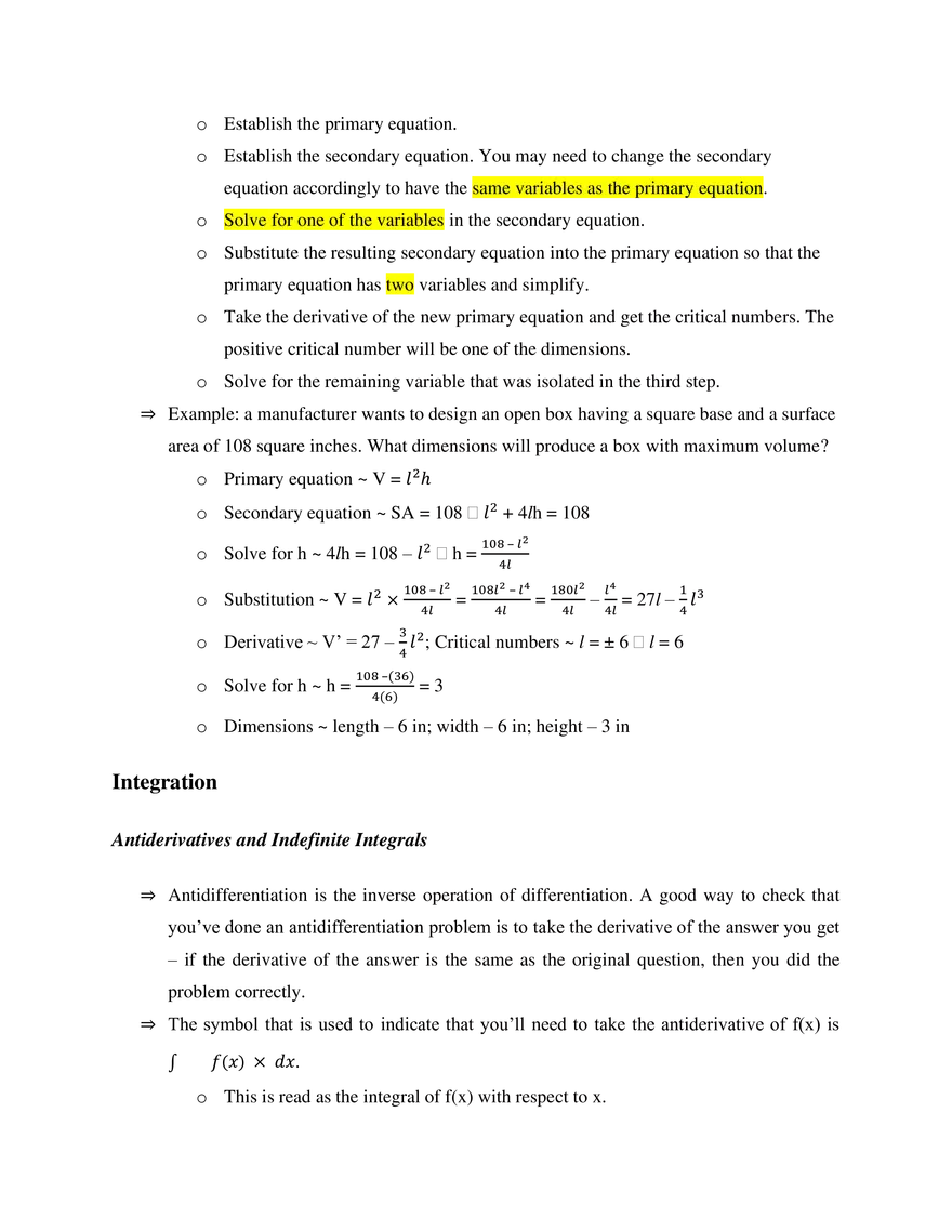 IB Mathematics SL Study Guide - Page 5