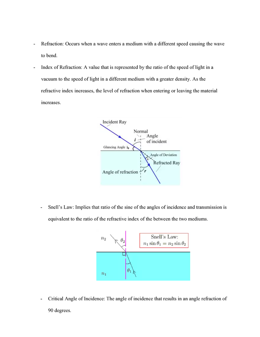 Physics Review Unit 7 Light - Page 2