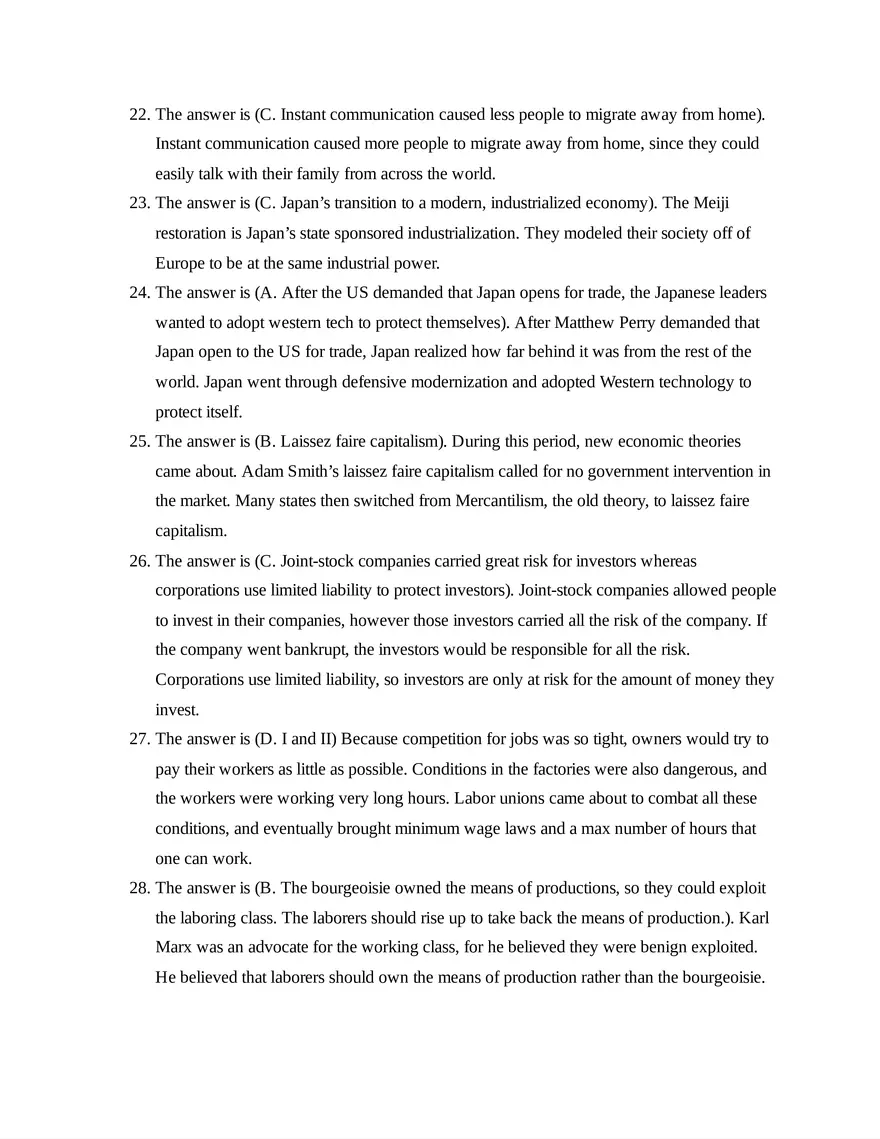 AP World History Unit 5 Quiz - Page 3