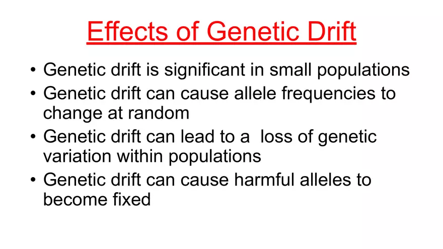 Lecture 5 - Mechanisms of Evolution - Page 4