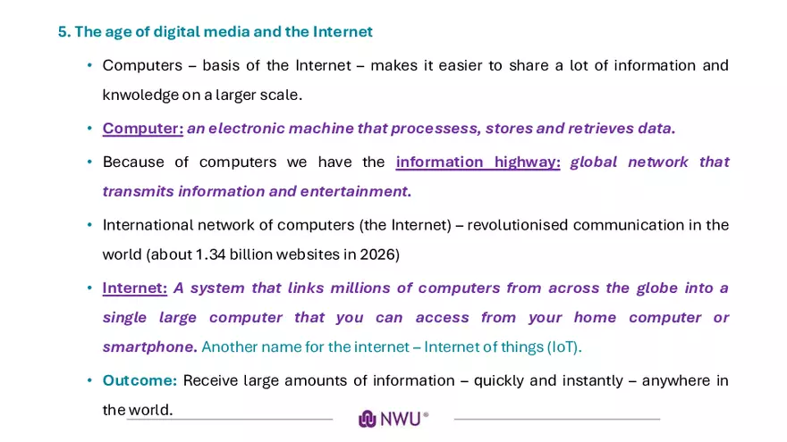 KCOM112 Study Unit #1 - Page 3