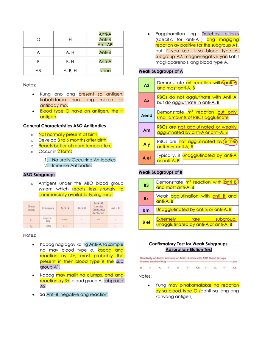 Immunohematology Lecture - Page 7