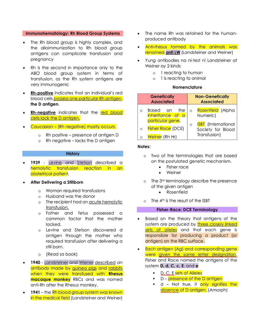 Immunohematology Lecture - Page 15