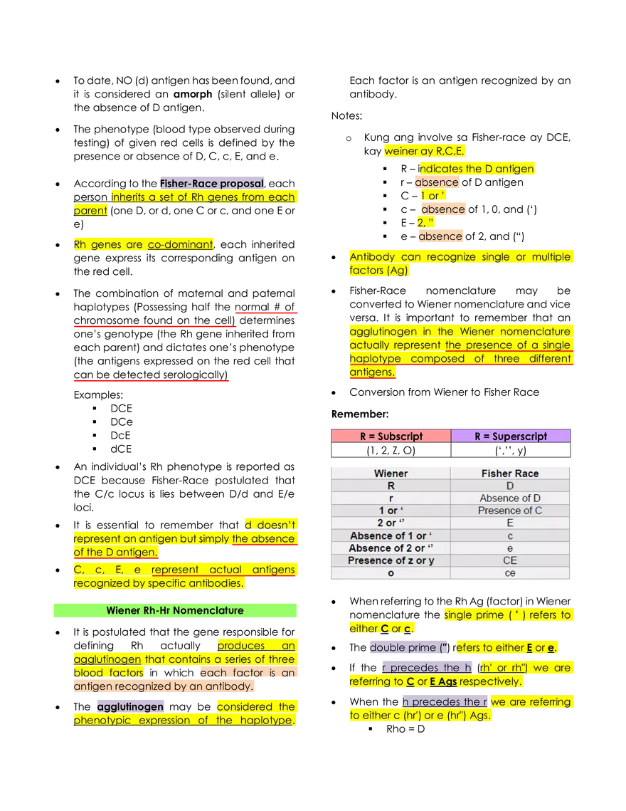 Immunohematology Lecture - Page 16