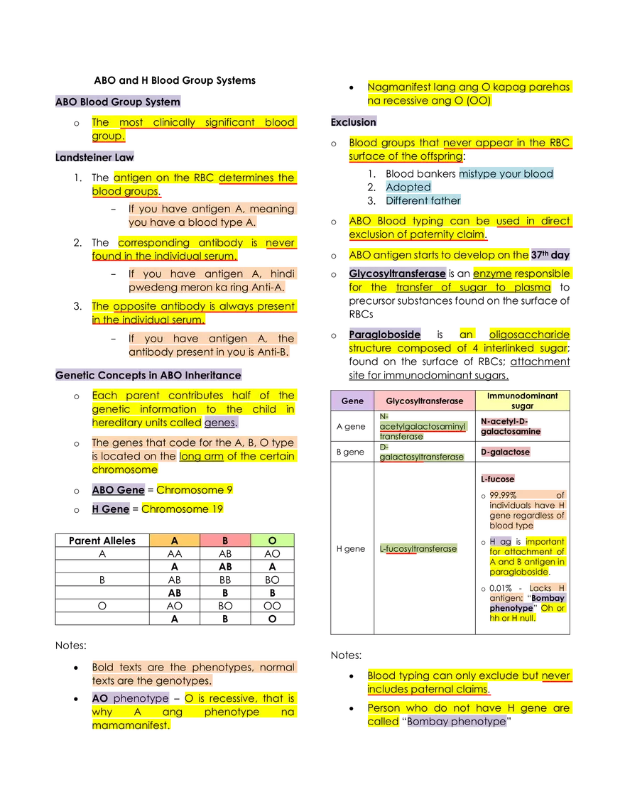Immunohematology Lecture - Page 5