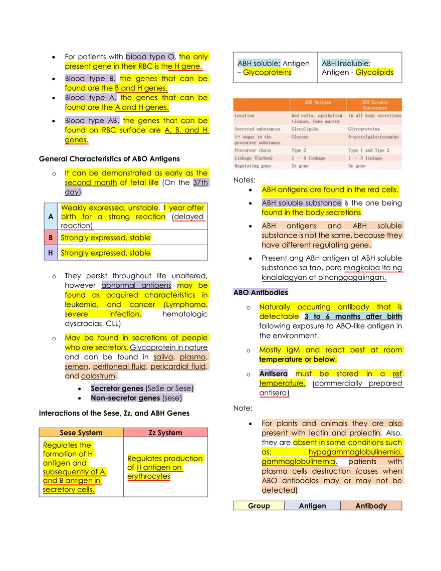 Immunohematology Lecture - Page 6