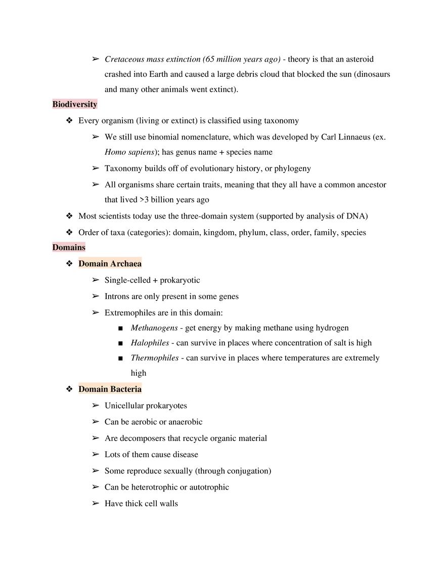 Test Guide Unit 4 Evolution & Biodiversity - Page 9