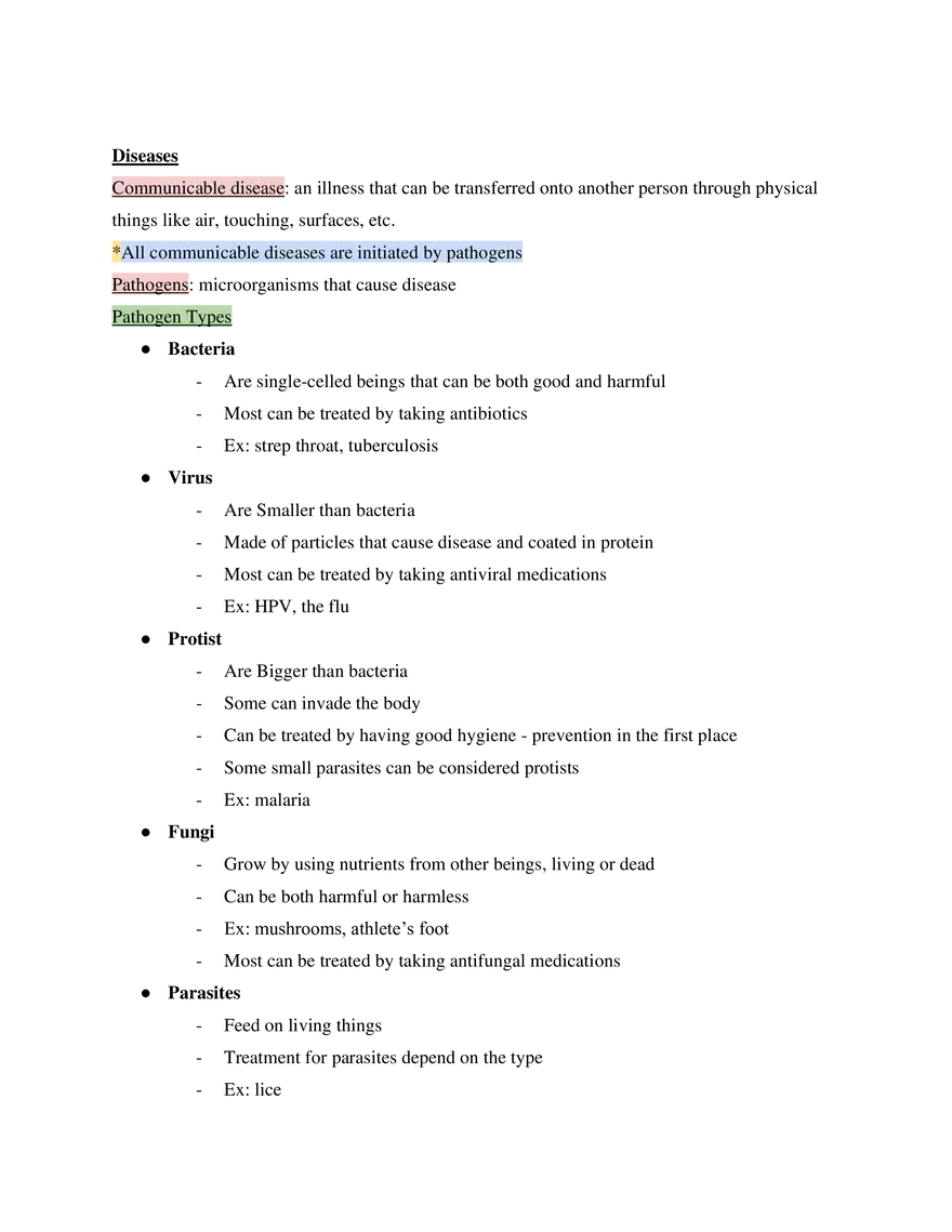 Health Course Study Guide - Page 12