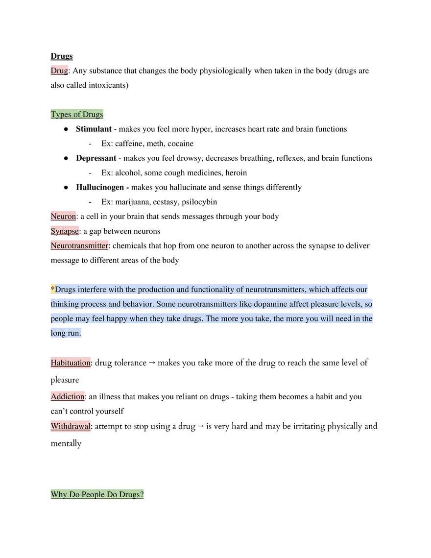 Health Course Study Guide - Page 15