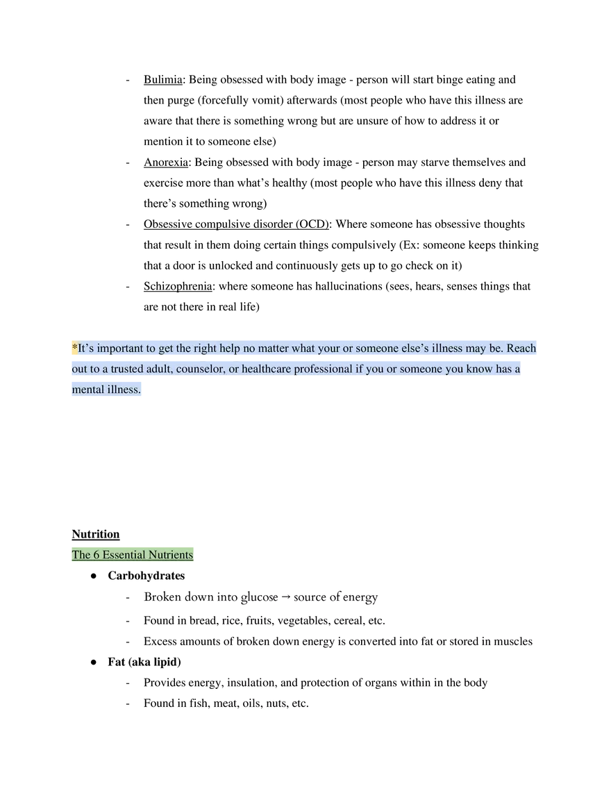 Health Course Study Guide - Page 21