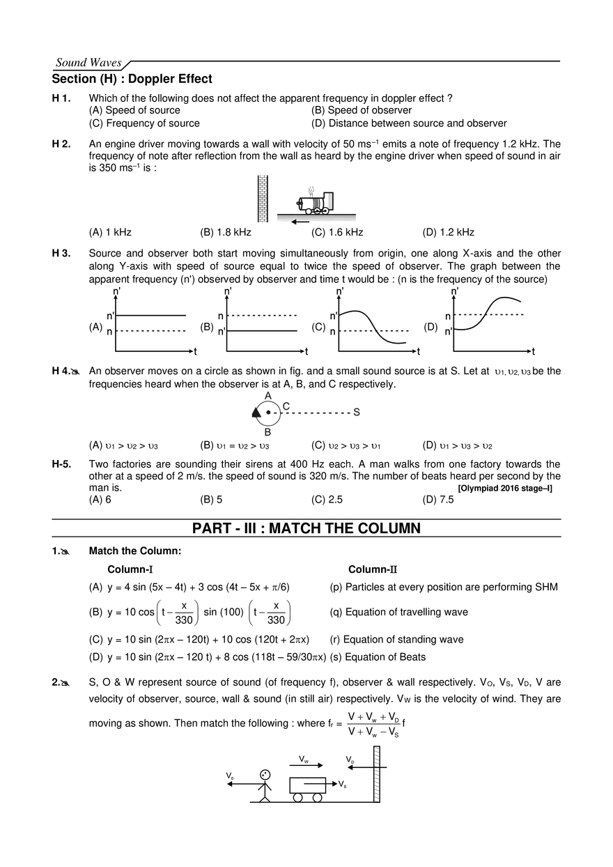 Sound Waves Exercise -1 - Page 7