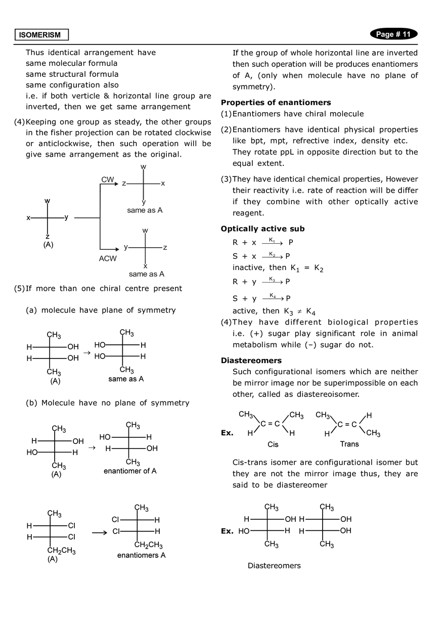 Isomerism Notes - Page 3