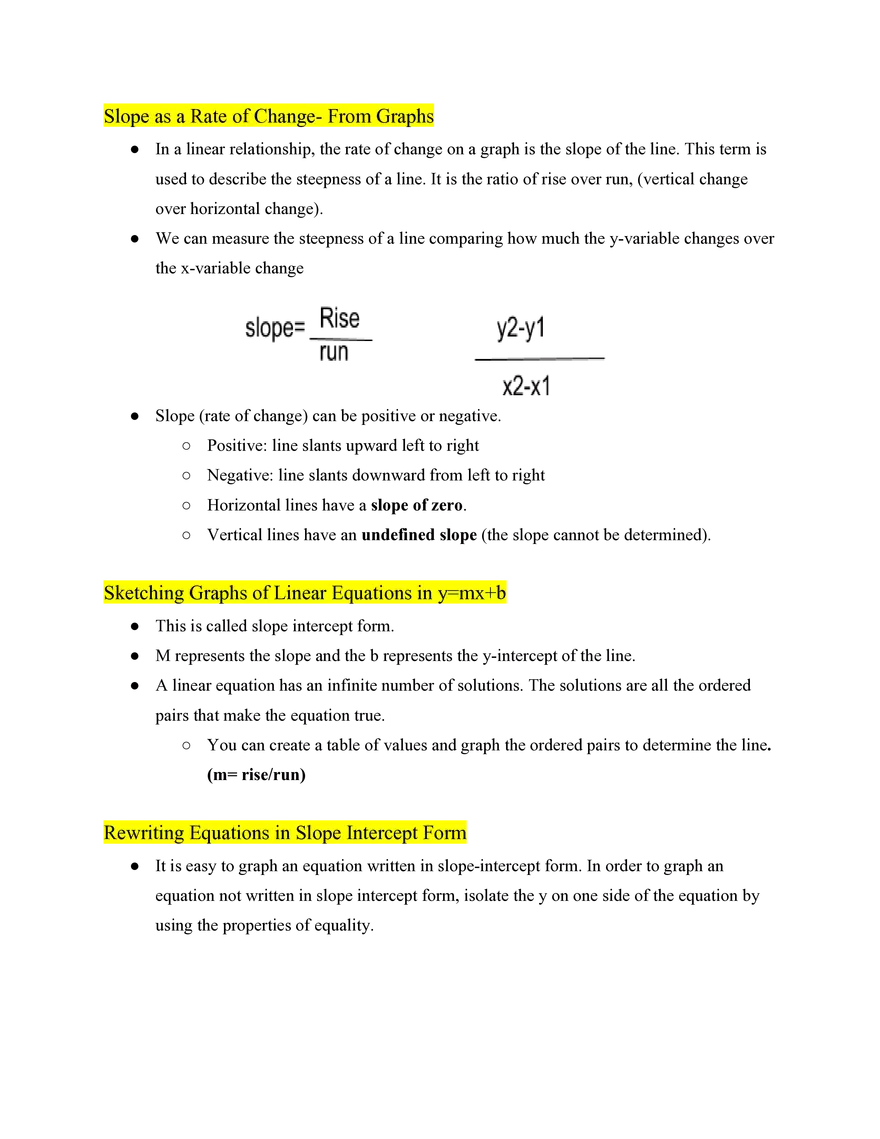 Pre Algebra Linear Equations in Two Variables - Page 2