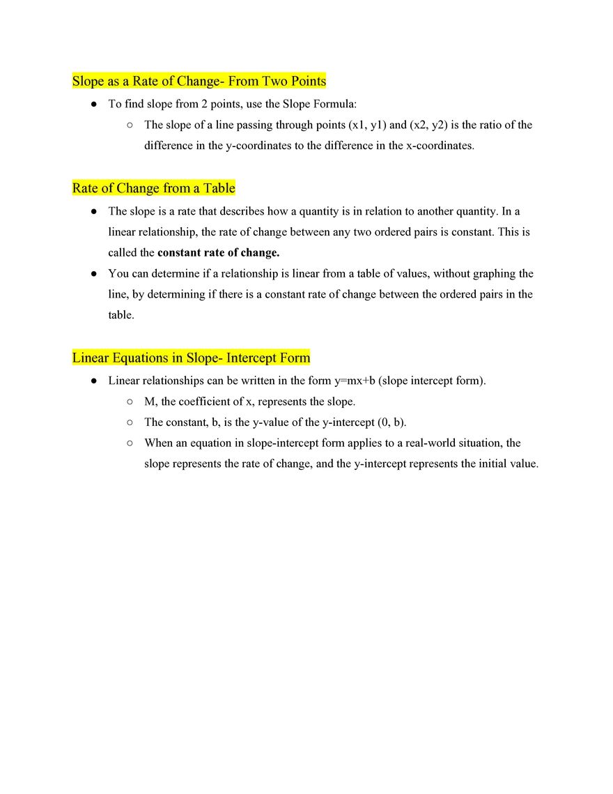 Pre Algebra Linear Equations in Two Variables - Page 3