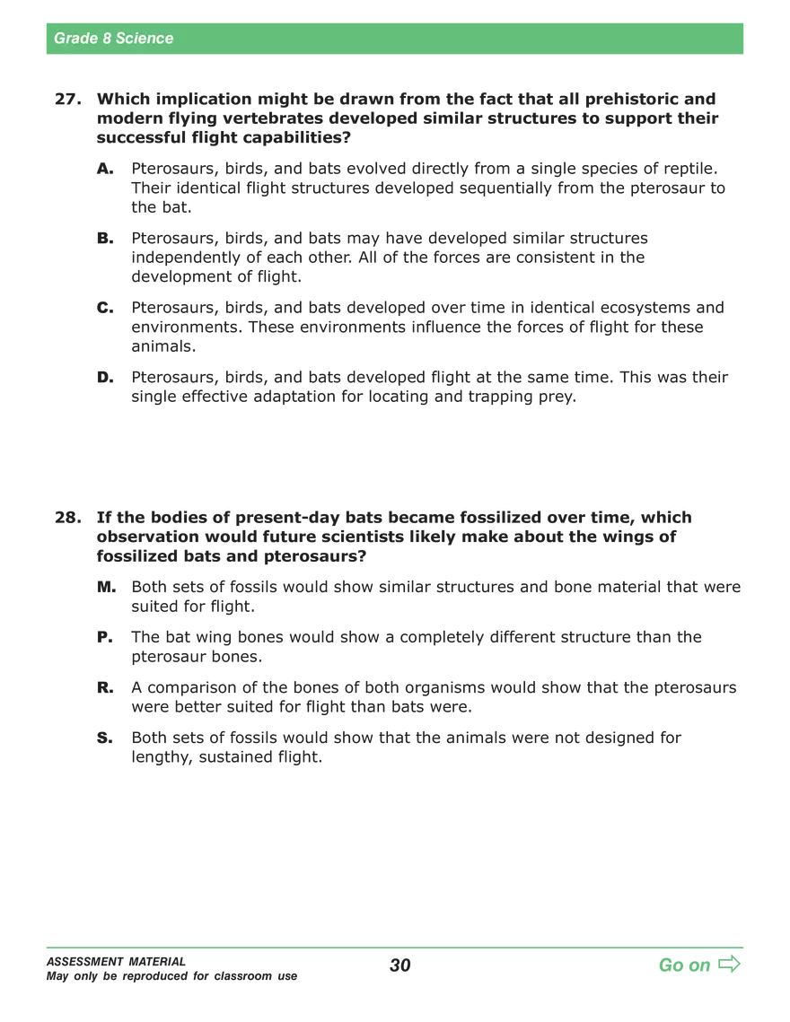 Open Grade 8: Science Practice Test - Page 26