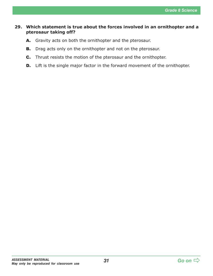 Open Grade 8: Science Practice Test - Page 27