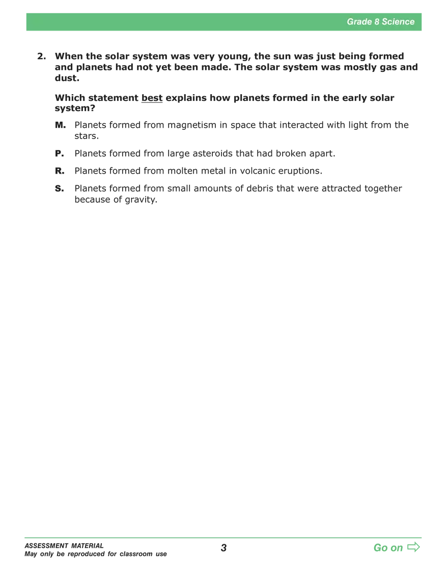 Open Grade 8: Science Practice Test - Page 35