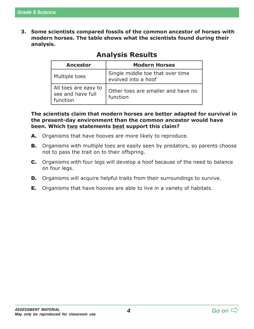 Open Grade 8: Science Practice Test - Page 46