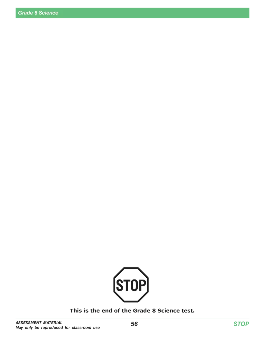 Open Grade 8: Science Practice Test - Page 54