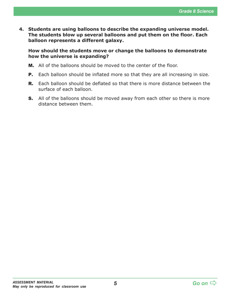 Open Grade 8: Science Practice Test - Page 57