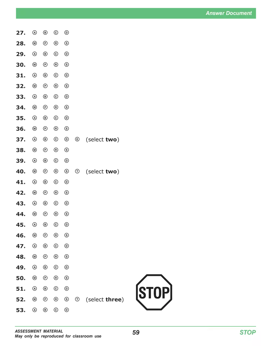 Open Grade 8: Science Practice Test - Page 58