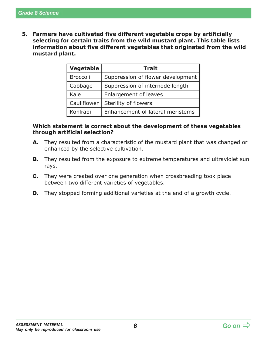 Open Grade 8: Science Practice Test - Page 66