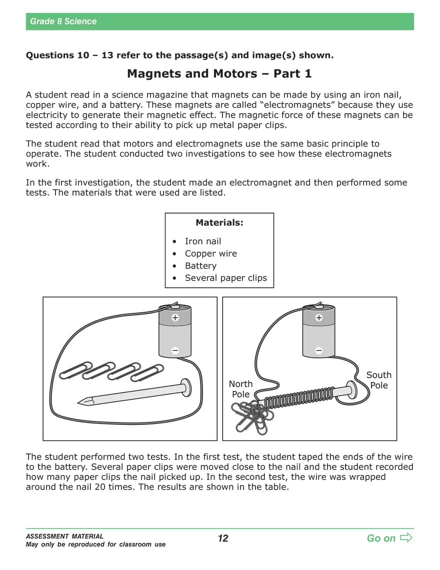 Open Grade 8: Science Practice Test - Page 6