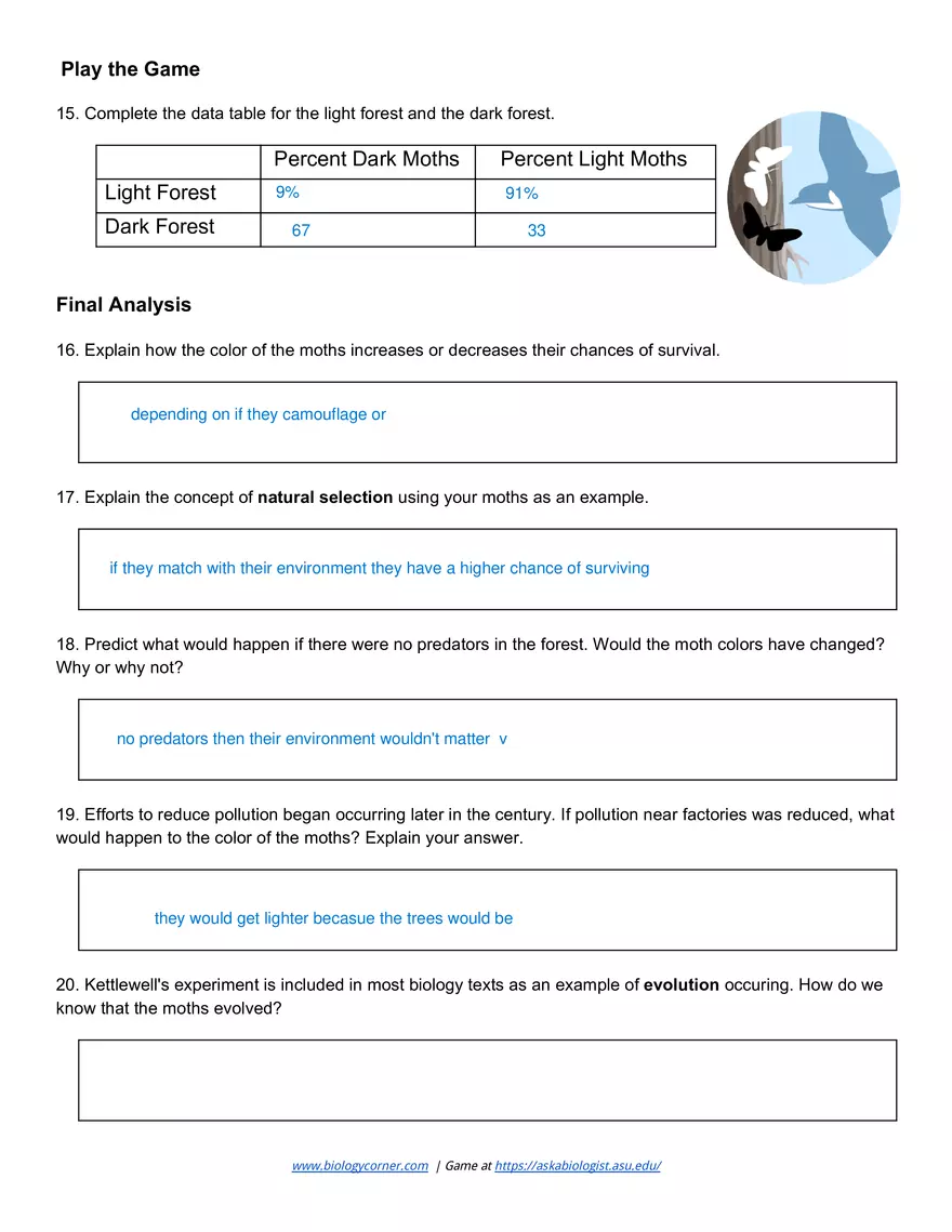 Peppered Moth Game - Page 2