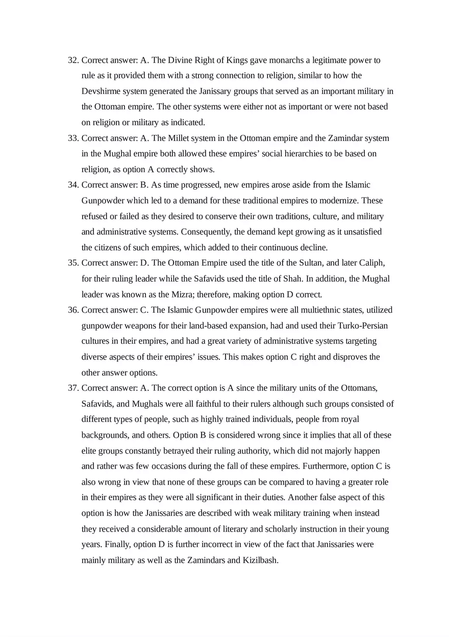 AP World History Unit 3 Quiz - Page 9