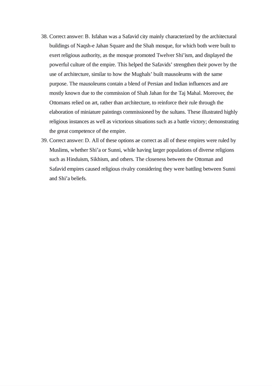 AP World History Unit 3 Quiz - Page 10