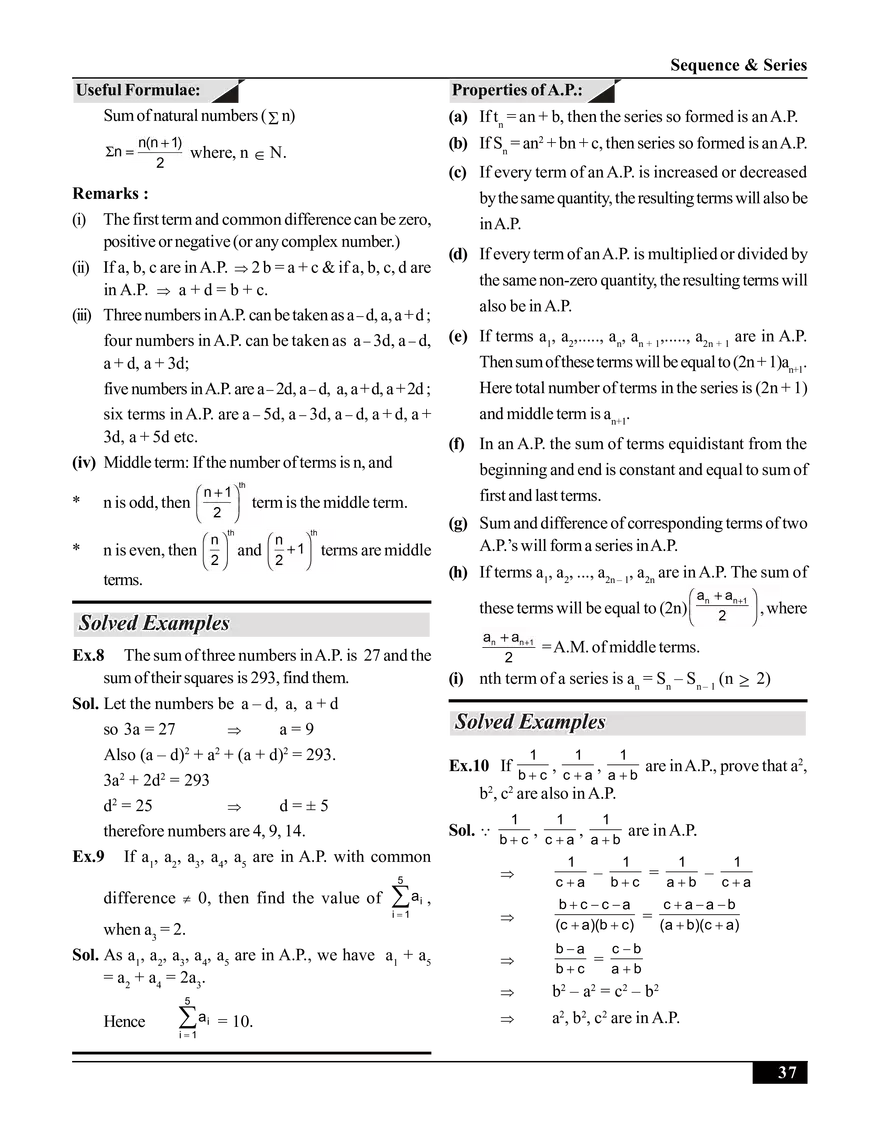Sequence & Series - Page 8