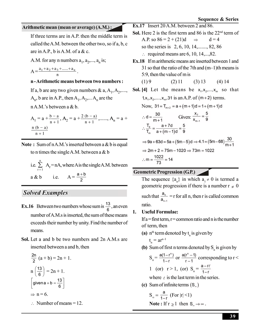 Sequence & Series - Page 10