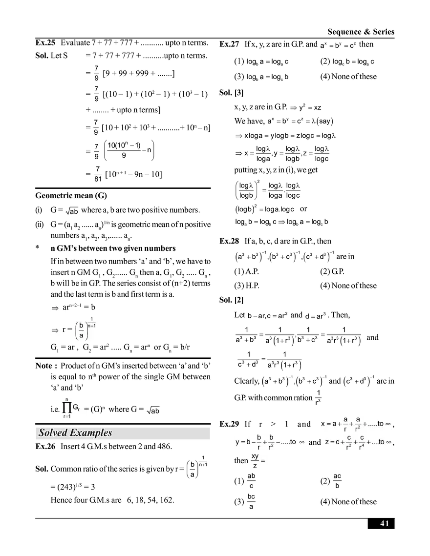 Sequence & Series - Page 12