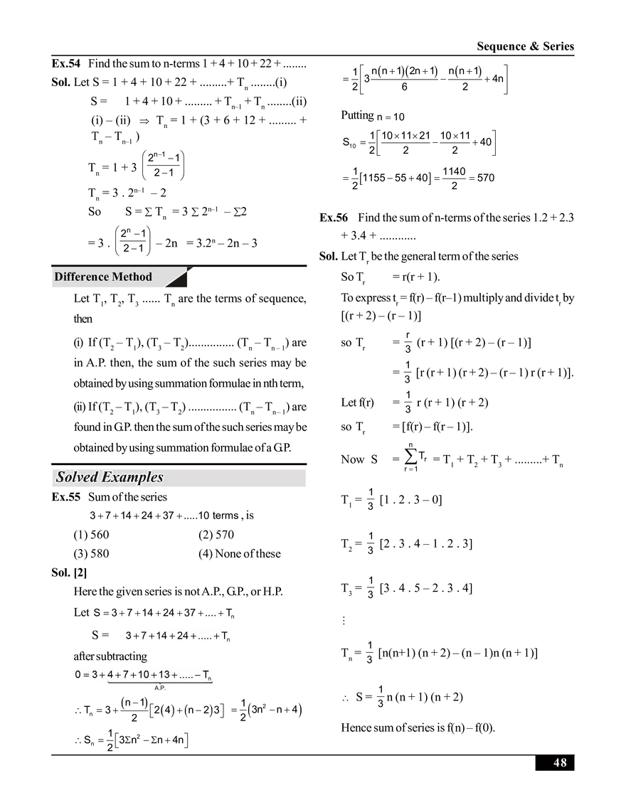 Sequence & Series - Page 6