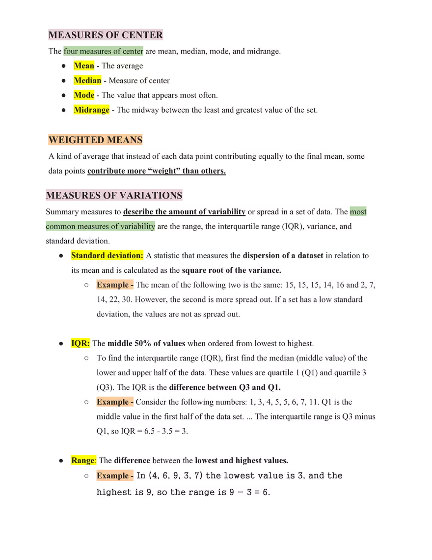 Statistics Descriptive Statistics - Page 2