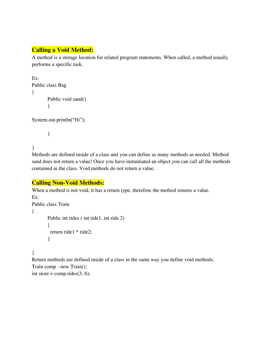 AP Computer Science A   Unit 2 Using Objects - Page 2