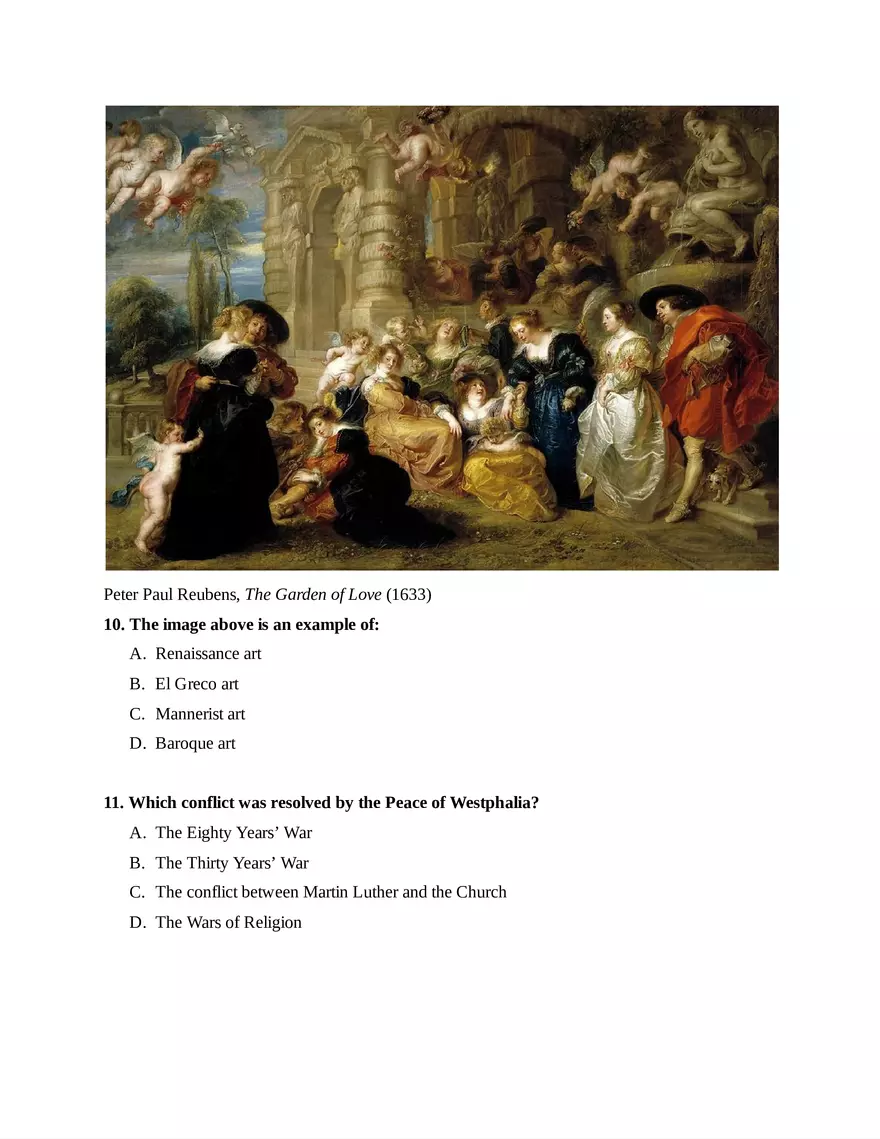 AP European History Unit 2 Quiz - Page 6