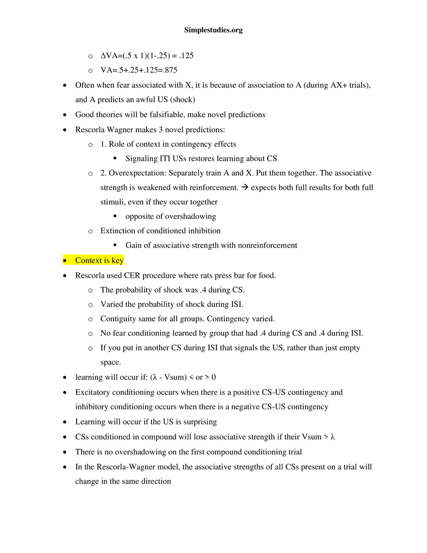 Learning and Conditioning Study Guide - Page 7