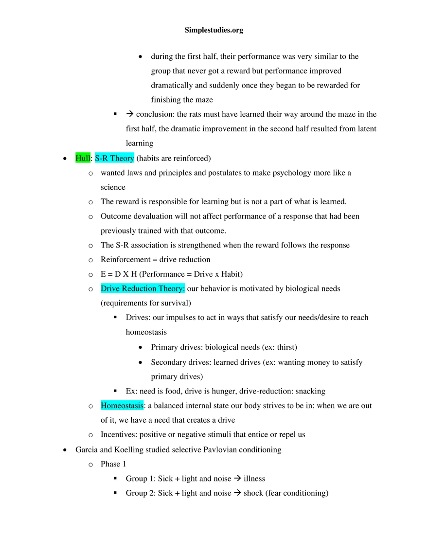 Learning and Conditioning Study Guide - Page 11
