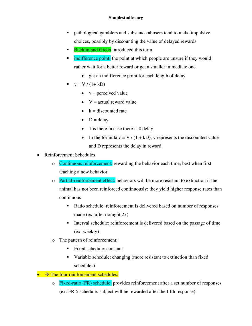 Learning and Conditioning Study Guide - Page 16