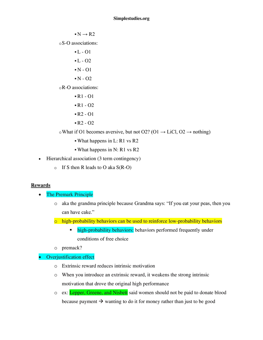 Learning and Conditioning Study Guide - Page 20