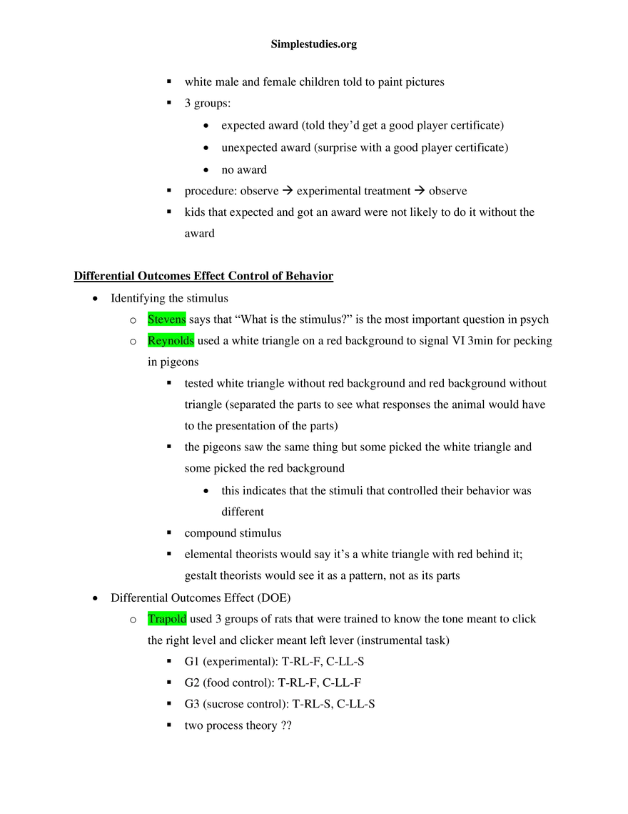 Learning and Conditioning Study Guide - Page 21