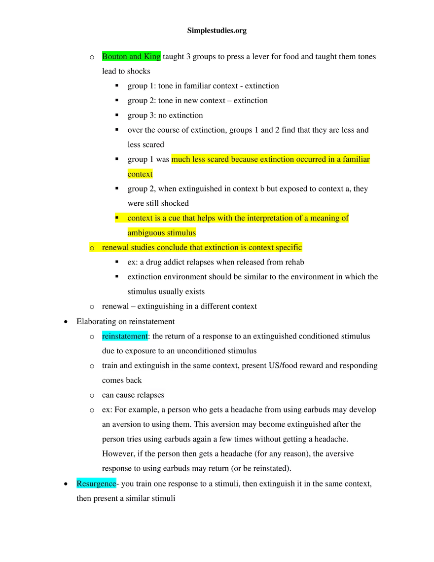 Learning and Conditioning Study Guide - Page 25