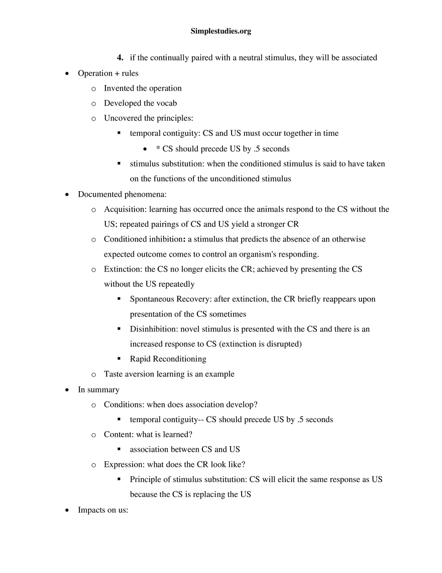 Learning and Conditioning Study Guide - Page 33